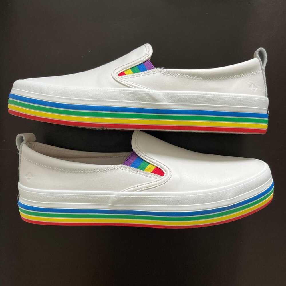 Sperry Pride  Slip On Rainbow Sneaker